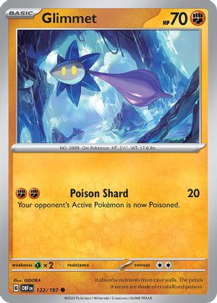 Glimmet - 122/197 122 - SV03 Obsidian Flames - Poke-Collect