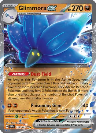 Glimmora ex 123 - SV03 Obsidian Flames Holofoil - Poke-Collect
