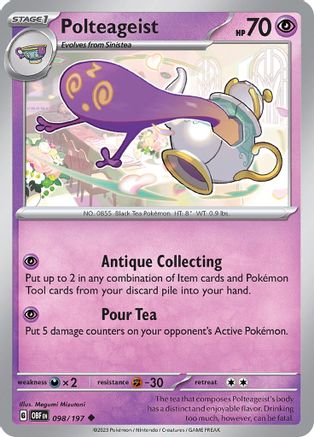 Polteageist 98 - SV03 Obsidian Flames - Poke-Collect