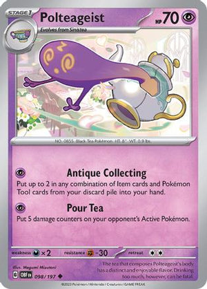 Polteageist 98 - SV03 Obsidian Flames Reverse Holofoil - Poke-Collect