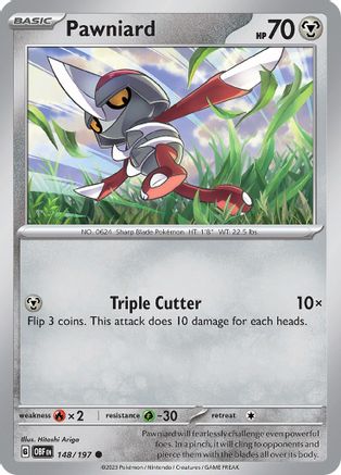 Pawniard 148 - SV03 Obsidian Flames Reverse Holofoil - Poke-Collect
