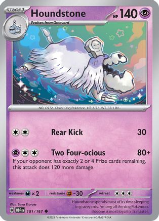 Houndstone 101 - SV03 Obsidian Flames Reverse Holofoil - Poke-Collect