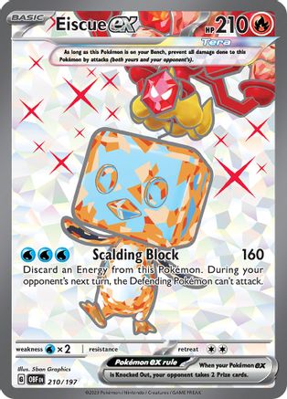 Eiscue ex - 210/197 210 - SV03 Obsidian Flames Holofoil - Poke-Collect