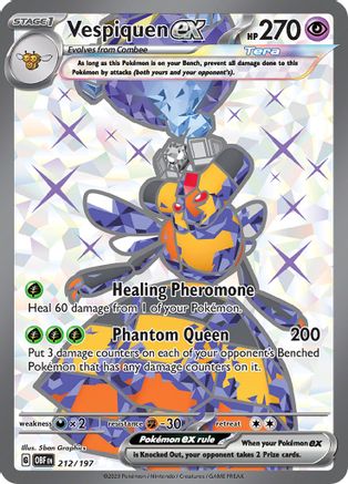 Vespiquen ex - 212/197 212 - SV03 Obsidian Flames Holofoil - Poke-Collect