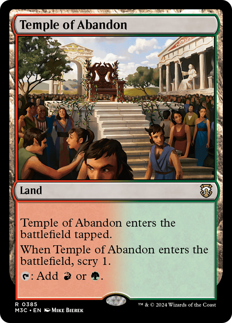 Temple of Abandon (M3C-385) - Modern Horizons 3 Commander - Poke-Collect
