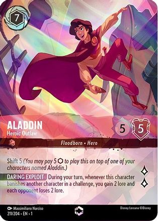 Aladdin - Heroic Outlaw (Enchanted) (211/204) - The First Chapter Holofoil