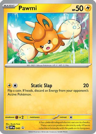 Pawmi - 040 40 - SV Scarlet & Violet Promo Cards Holofoil - Poke-Collect