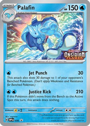 Palafin - 036 (Prerelease) 36 - SV Scarlet & Violet Promo Cards Holofoil - Poke-Collect