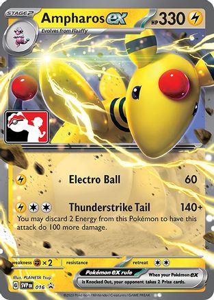 Ampharos ex 16 - Prize Pack Series Cards - Poke-Collect