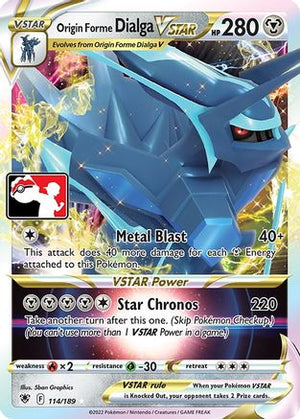 Origin Forme Dialga VSTAR 114 - Prize Pack Series Cards Holofoil - Poke-Collect