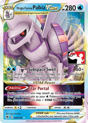 Origin Forme Palkia VSTAR 40 - Prize Pack Series Cards Holofoil - Poke-Collect