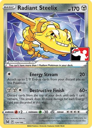 Radiant Steelix 124 - Prize Pack Series Cards Holofoil - Poke-Collect
