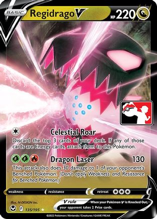 Regidrago V 135 - Prize Pack Series Cards Holofoil - Poke-Collect