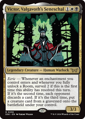 Victor, Valgavoth's Seneschal (DSK-238) - Duskmourn: House of Horror Foil - Poke-Collect