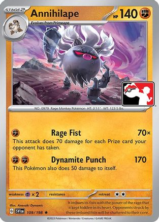 Annihilape 109 - Prize Pack Series Cards - Poke-Collect