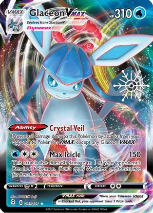 Glaceon VMAX - 041/203 (Holiday Calendar) 41 - Miscellaneous Cards & Products Holofoil - Poke-Collect