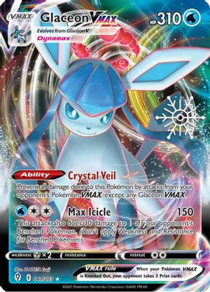 Glaceon VMAX - 041/203 (Holiday Calendar) 41 - Miscellaneous Cards & Products Holofoil - Poke-Collect