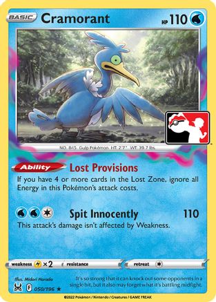 Cramorant 50 - Prize Pack Series Cards Holofoil - Poke-Collect