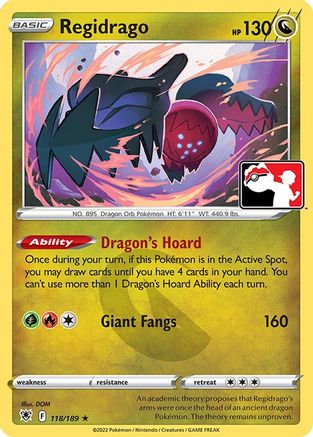 Regidrago - 118/189 118 - Prize Pack Series Cards - Poke-Collect