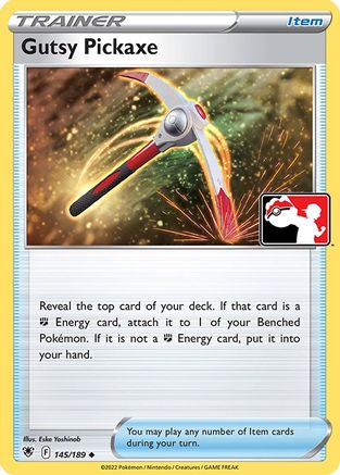Gutsy Pickaxe 145 - Prize Pack Series Cards Holofoil - Poke-Collect