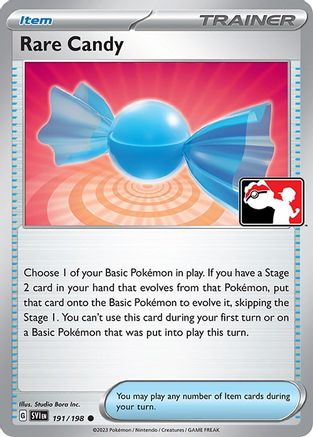 Rare Candy - 191/198 191 - Prize Pack Series Cards Holofoil - Poke-Collect