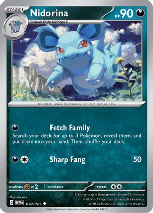 Nidorina 30 - SV Scarlet & Violet 151 Reverse Holofoil - Poke-Collect