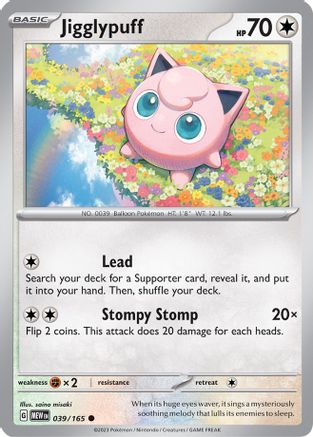 Jigglypuff 39 - SV Scarlet & Violet 151 Reverse Holofoil - Poke-Collect