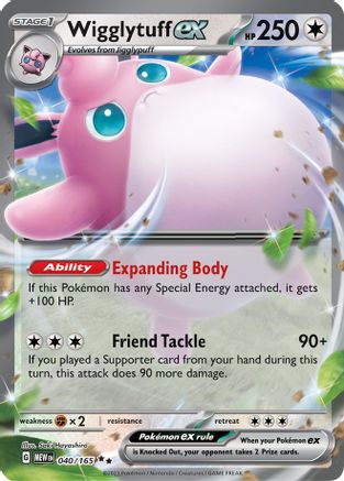 Wigglytuff ex - 040/165 40 - SV Scarlet and Violet 151 Holofoil - Poke-Collect