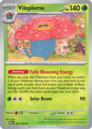 Vileplume 45 - SV Scarlet and Violet 151 Holofoil - Poke-Collect