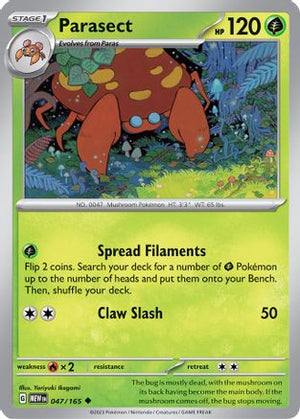 Parasect 47 - SV Scarlet & Violet 151 Reverse Holofoil - Poke-Collect