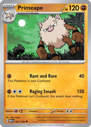 Primeape 57 - SV Scarlet & Violet 151 - Poke-Collect