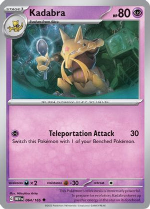 Kadabra 64 - SV Scarlet & Violet 151 - Poke-Collect