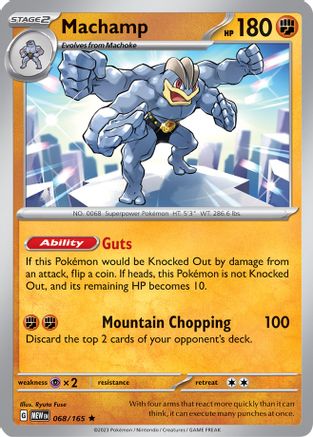 Machamp 68 - SV Scarlet & Violet 151 Reverse Holofoil - Poke-Collect