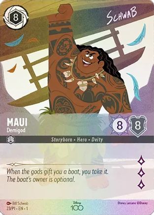 Maui - Demigod (Alternate Art) (23) - Disney100 Promos Holofoil - Poke-Collect