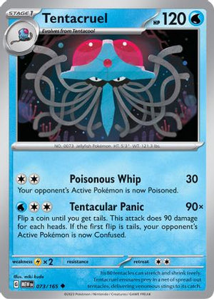 Tentacruel 73 - SV Scarlet and Violet 151 Reverse Holofoil - Poke-Collect