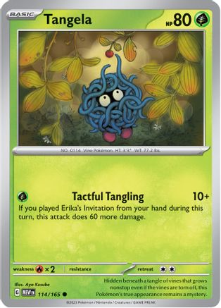 Tangela - 114/165 114 - SV Scarlet and Violet 151 Reverse Holofoil - Poke-Collect