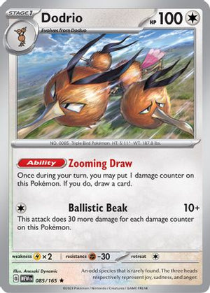 Dodrio 85 - SV Scarlet & Violet 151 Holofoil - Poke-Collect