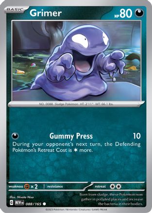 Grimer 88 - SV Scarlet & Violet 151 Reverse Holofoil - Poke-Collect