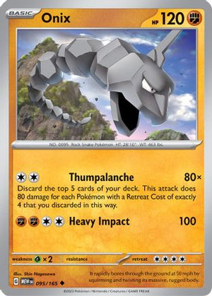 Onix 95 - SV Scarlet & Violet 151 Reverse Holofoil - Poke-Collect