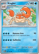 Kingler 99 - SV Scarlet & Violet 151 Reverse Holofoil - Poke-Collect