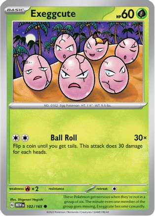 Exeggcute 102 - SV Scarlet & Violet 151 Reverse Holofoil - Poke-Collect