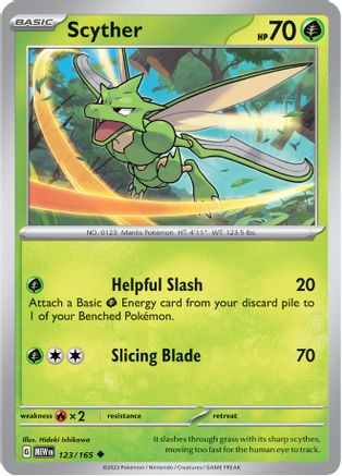 Scyther 123 - SV Scarlet & Violet 151 - Poke-Collect