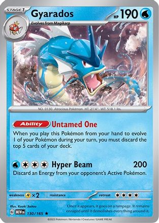 Gyarados 130 - SV Scarlet & Violet 151 Holofoil - Poke-Collect