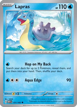 Lapras 131 - SV Scarlet & Violet 151 - Poke-Collect