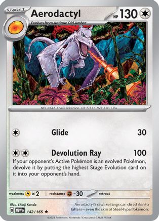 Aerodactyl 142 - SV Scarlet & Violet 151 Holofoil - Poke-Collect