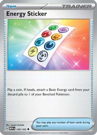 Energy Sticker 159 - SV Scarlet & Violet 151 - Poke-Collect