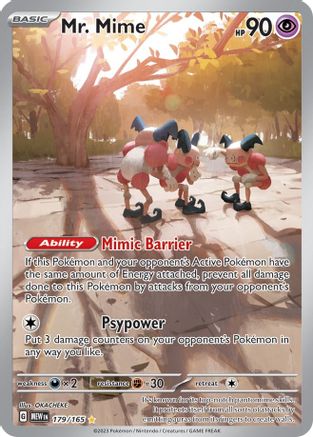 Mr. Mime - 179/165 179 - SV Scarlet & Violet 151 Holofoil - Poke-Collect