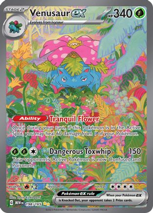 Venusaur ex - 198/165 198 - SV Scarlet and Violet 151 Holofoil - Poke-Collect