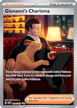 Giovanni's Charisma - 204/165 204 - SV Scarlet & Violet 151 Holofoil - Poke-Collect