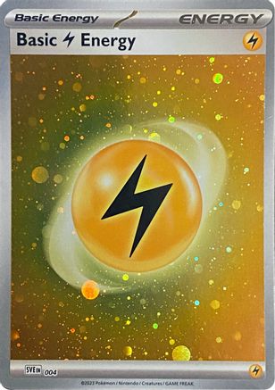 Basic Lightning Energy (Cosmos Holo) 4 - SVE Scarlet & Violet Energies Holofoil - Poke-Collect